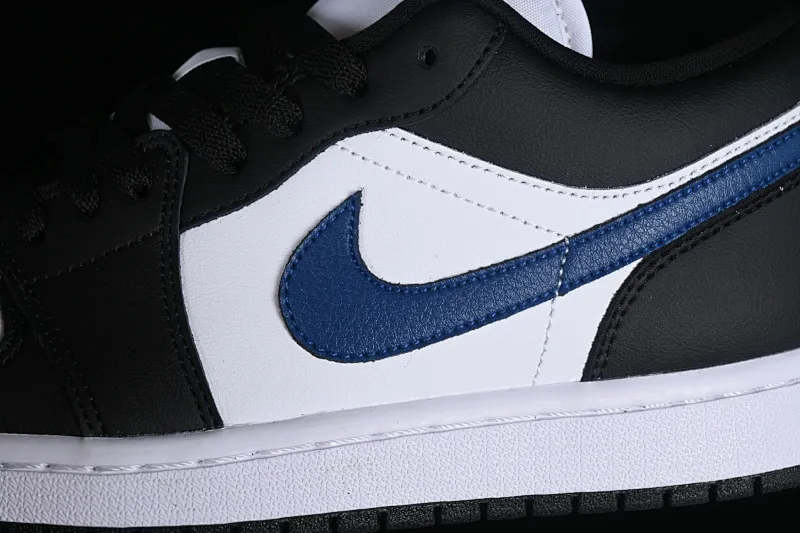 All categories Air Jordan Jordan series basketball shoes Air Jordan 1 Low Air Jordan 1 Low AJ1 Joe 1 black and white blue hook low-top cultural basketball shoes DC0774-040